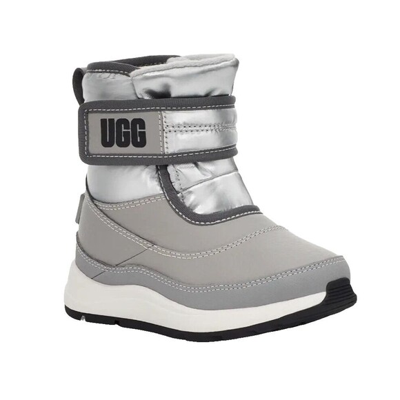 UGG Toddlers' Taney Weather Metallic Boots  Size 6  Silver Winter Snow Boots - Picture 1 of 11